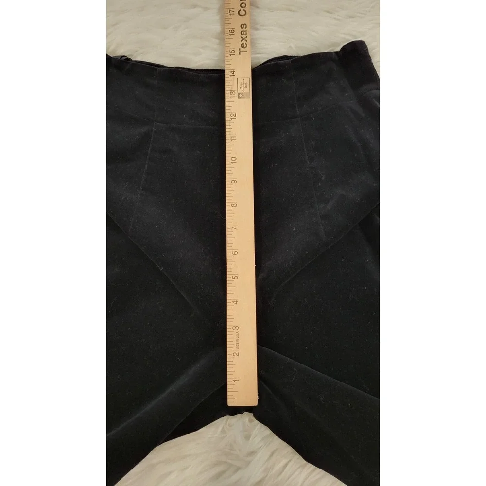Velvet Black‎ High-Waisted Cropped Wide Leg Pants Vintage Rare 90s Y2K